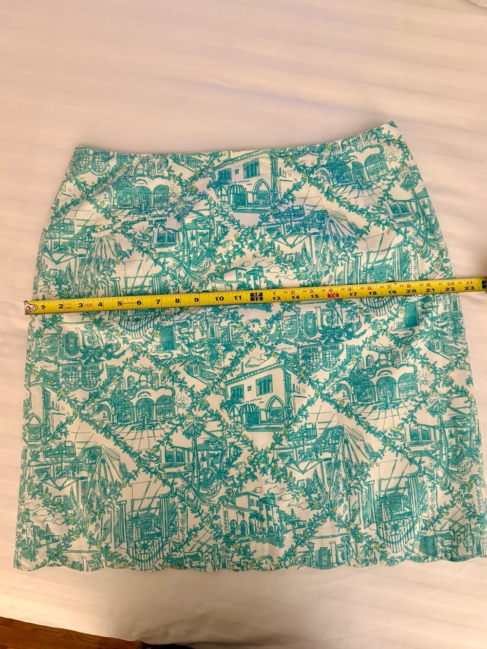 Vintage Lilly Pulitzer Worth Ave Toile Print A-Line Skirt Casual Resort Wear - Picture 5 of 8